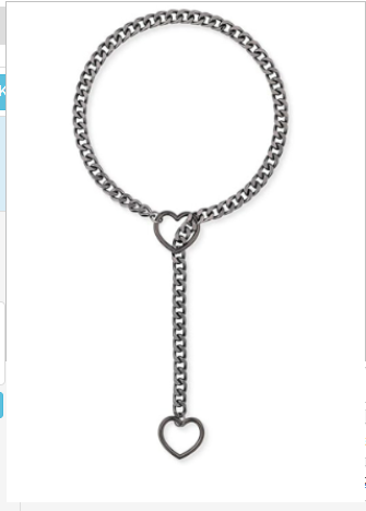 Heart Slip Chain Necklace for Women
