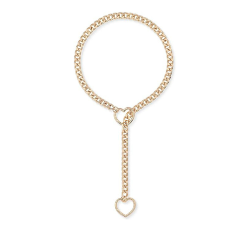 Heart Slip Chain Necklace for Women