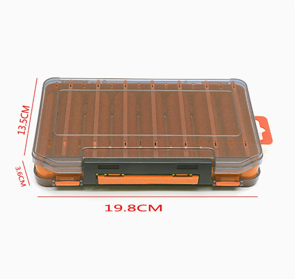 Durable Dual-Sided Fishing Tackle Box