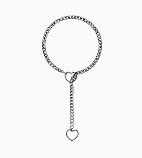 Heart Slip Chain Necklace for Women