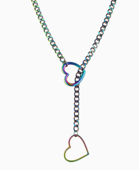 Heart Slip Chain Necklace for Women